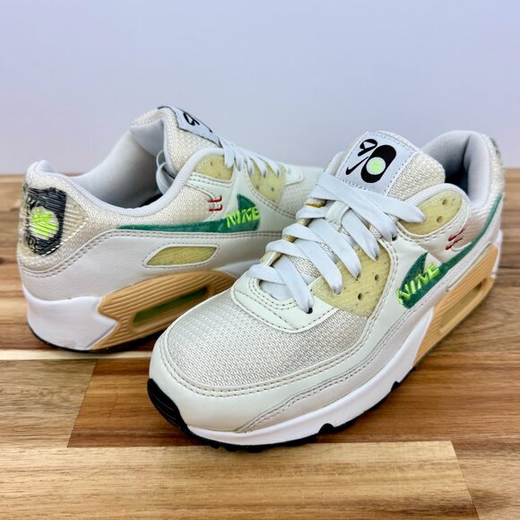 Nike Air Max 90 SE Shoes Women’s SZ 6.5 Summit White/Neptune Green DO9850-100‎ - Picture 9 of 11